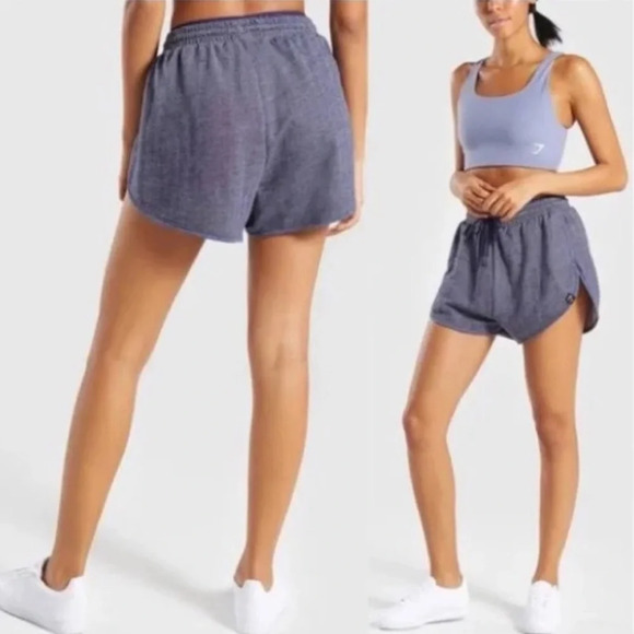 GYMSHARK | Heather Dual Band Shorts - Picture 7 of 10